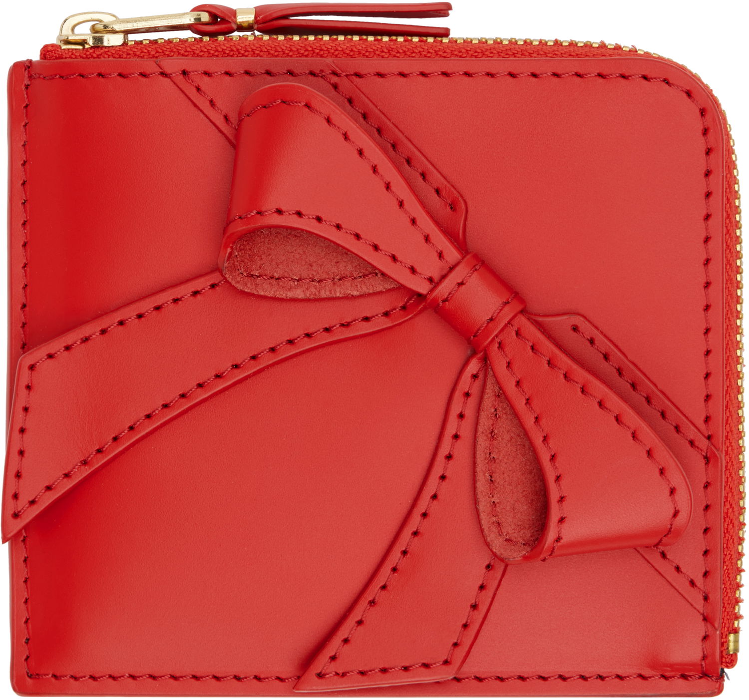 Peňaženka Comme des Garçons COMME des GARÇONS Big Bow Zip Wallet Červená | SA3100BB, 0