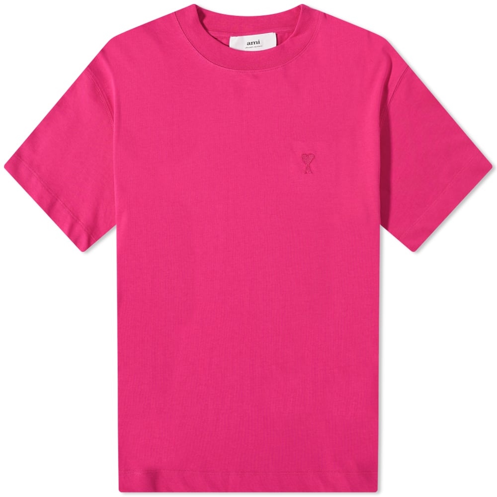 Tričko AMI Tonal Heart Tee Ružová | UTS012-726-618, 0