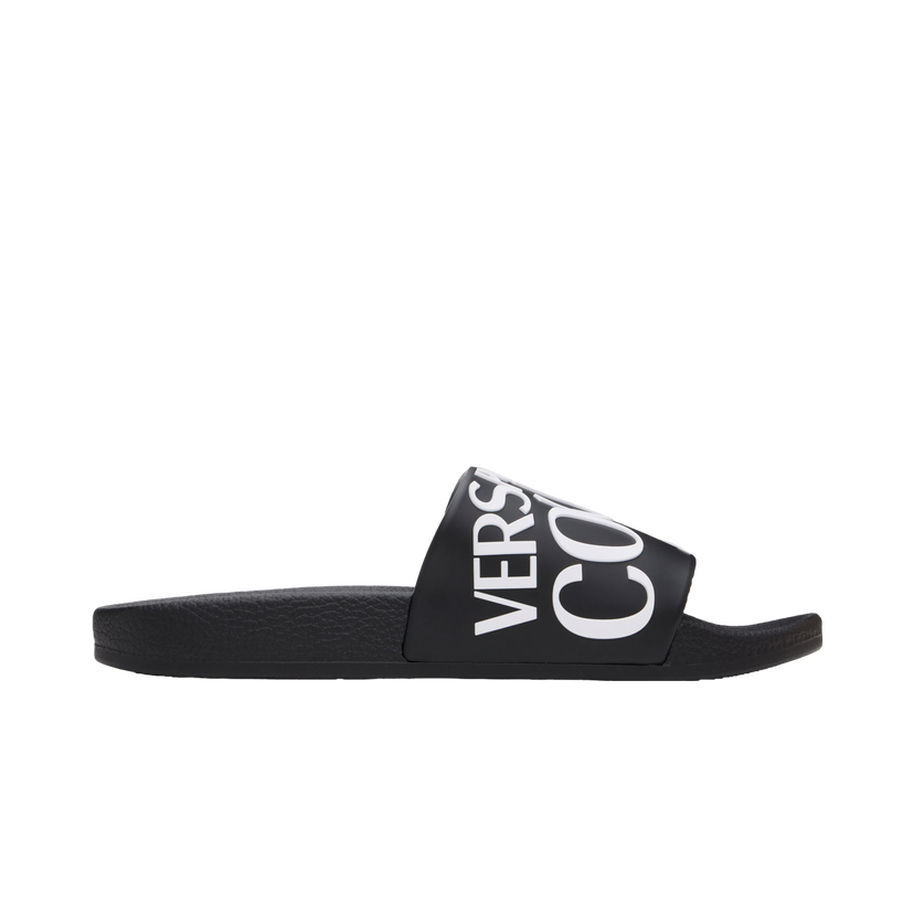 Tenisky a topánky Versace Logo Pool Slides Čierna | E77YA3SQ1_E71352