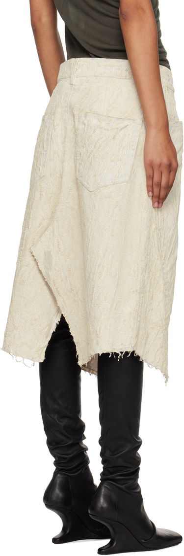 Sukňa Rick Owens Rick Owens Concordians Midi Skirt Biela | RP02E4377 MMC, 2