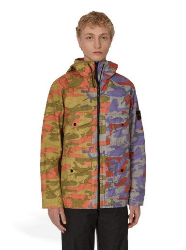 Bunda Stone Island Heritage Camo Hooded Light Jacket Rôznofarebný | 7715Q02E1 V0015