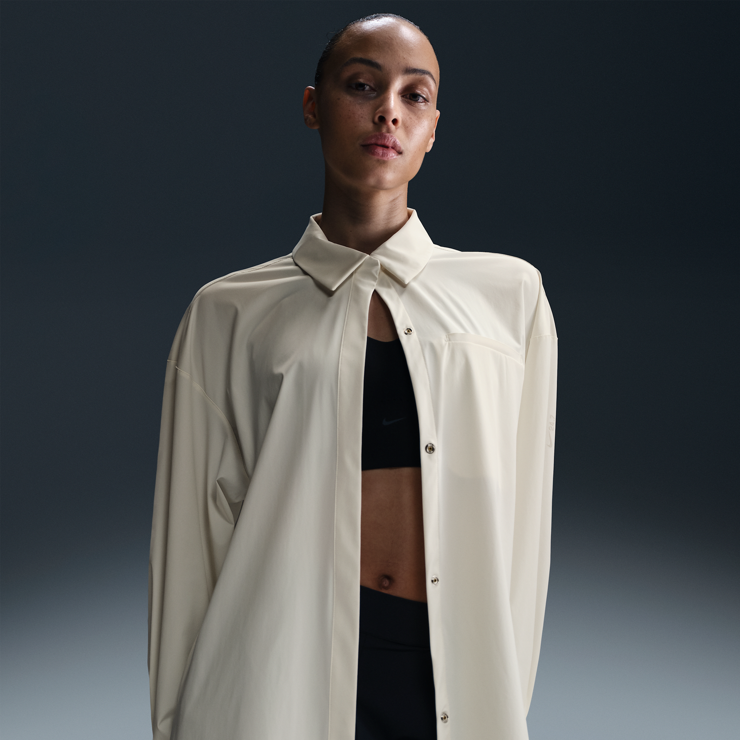 Košeľa Nike 24.7 PerfectStretch Dri-FIT Relaxed Long Sleeve Shirt Béžová | HM8385-133, 0