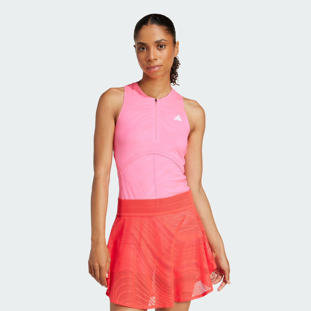 Sukňa adidas Performance Climacool Tennis Tank Top and Skort Set Červená | JN5642, 0