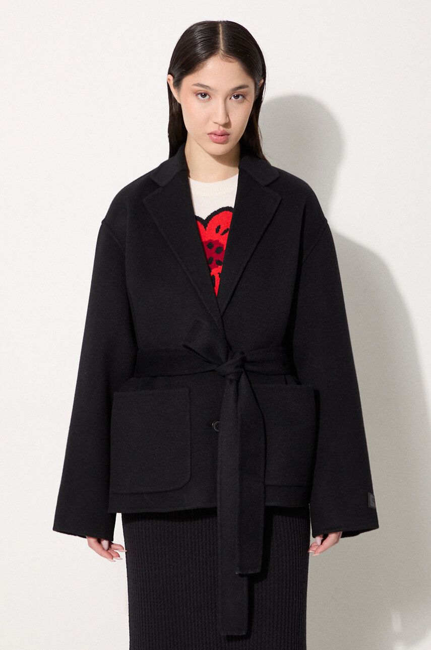 Bunda KENZO Double Face Workwear Jacket Čierna | FE62VE2559WA.99, 0