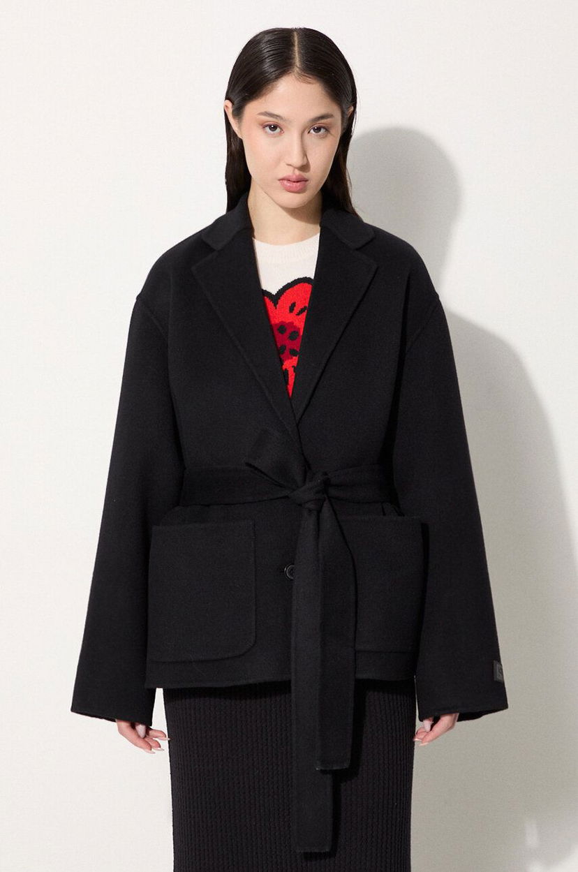Bunda KENZO Double Face Workwear Jacket Čierna | FE62VE2559WA.99
