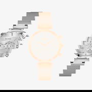 Flawless Chronograph Day-Date Mesh Band Wrist Watch