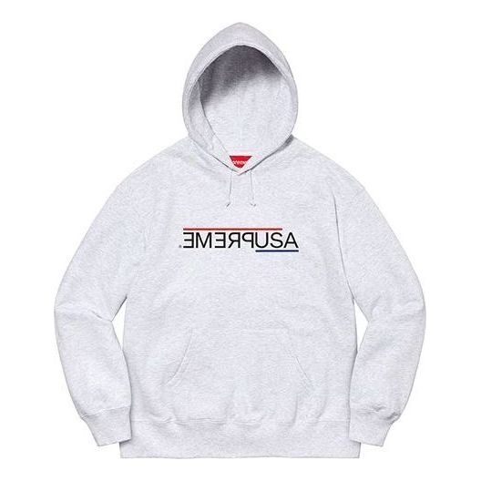 Mikina Supreme USA Hooded Sweatshirt Šedá | SUP-FW21-053, 0
