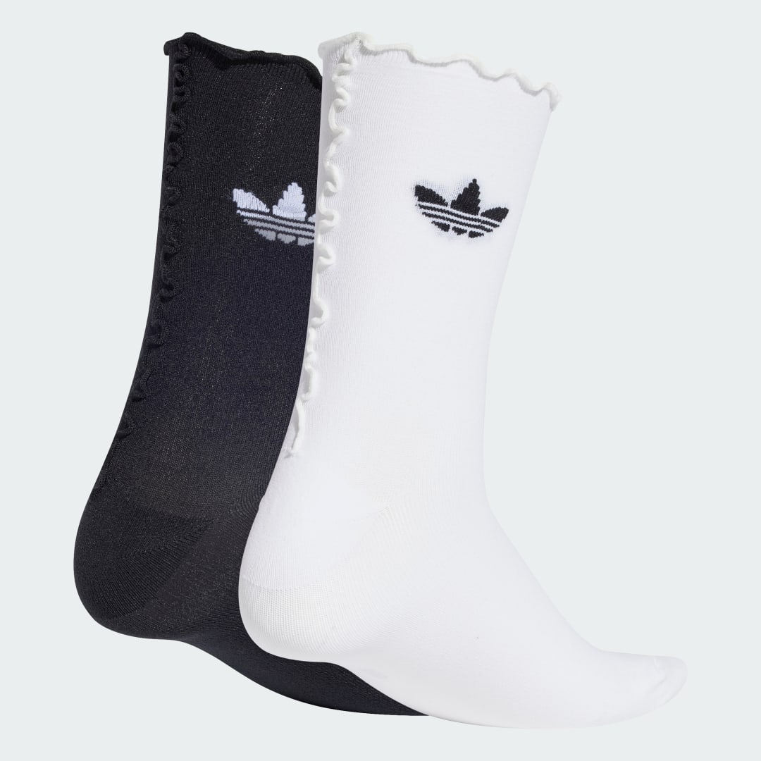 Ponožky adidas Performance Ruffle Crew Socks - 2 Pairs Biela | JD5623, 0