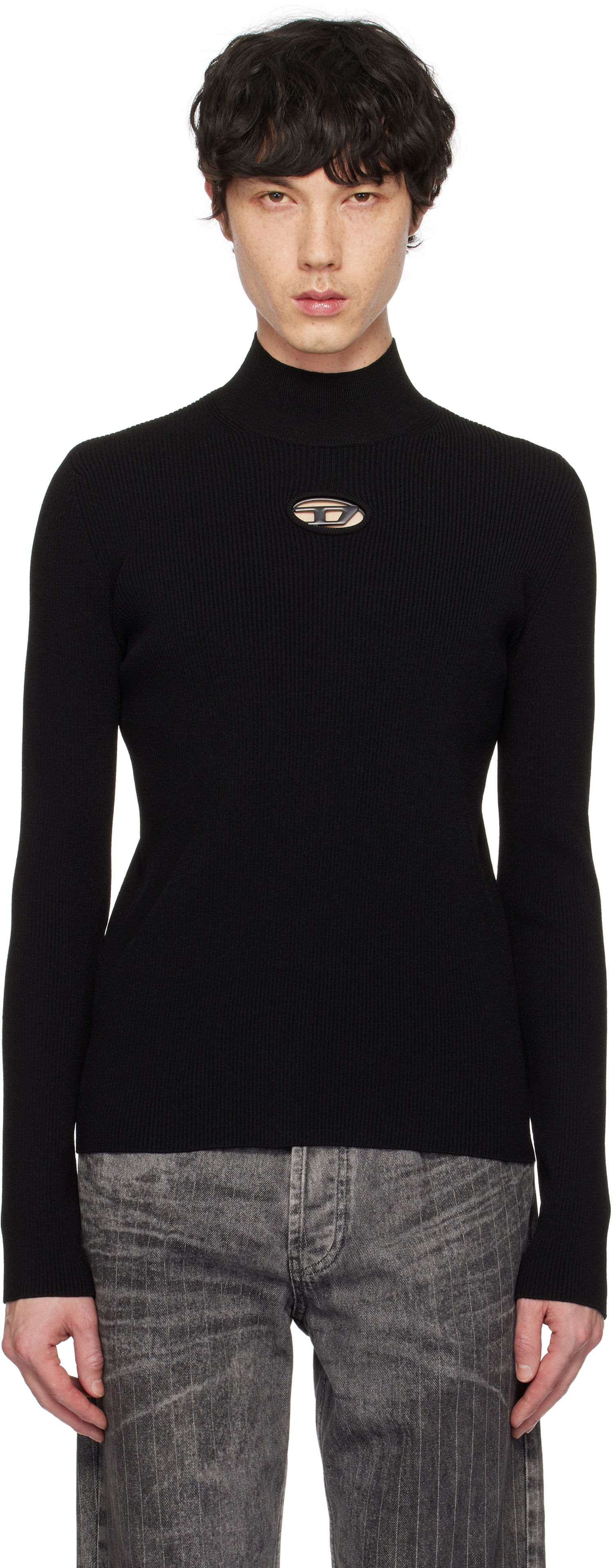 Sveter Diesel K-Zackary Ribbed Turtleneck Čierna | A15482-0DLAX-9XXA, 0