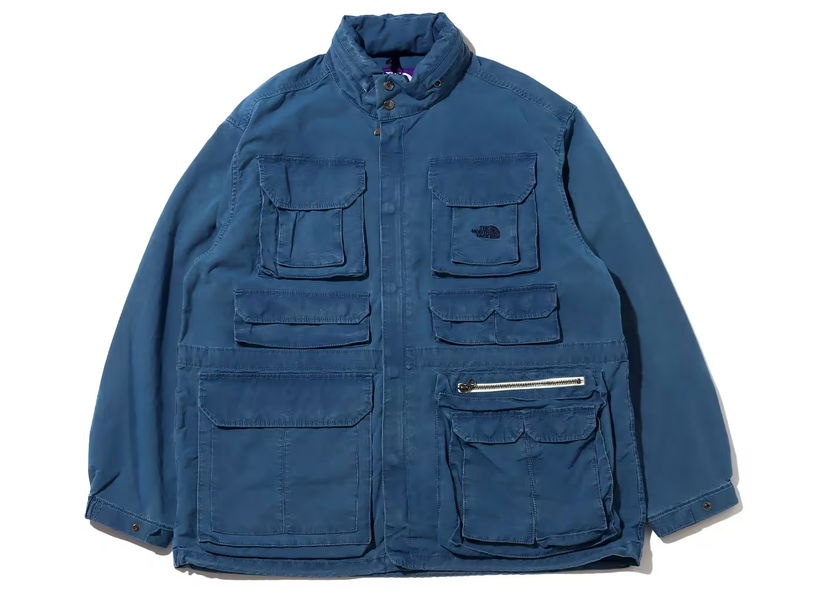 Bunda The North Face Purple Label Indigo Field Jacket Indigo Bleach Modrá | NP2312N-IB