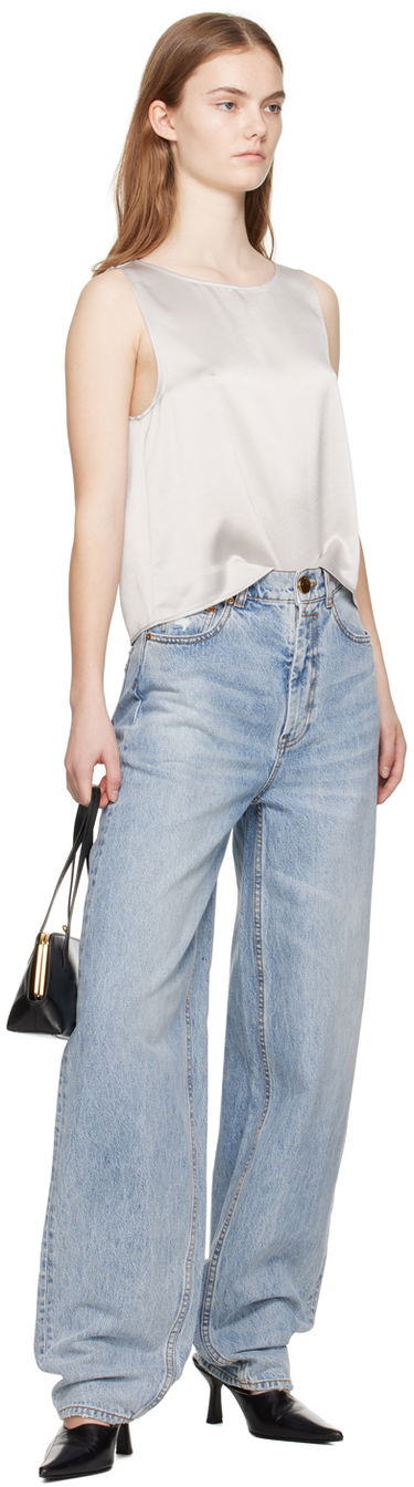 Džínsy ZIMMERMANN Zimmermann Natura Oversize Barrel Jeans Modrá | 9212PS241, 3