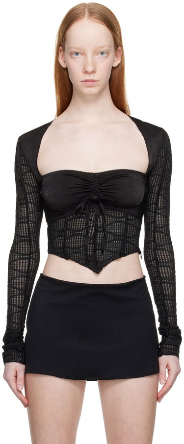 Tričko GUIZIO Guizio Archangel Swirl Long Sleeve Top Čierna | DGF21B928, 0