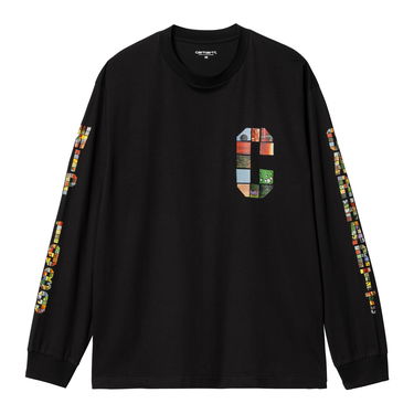Tričko Carhartt WIP Machine 89 Graphic Long Sleeve T-Shirt Čierna | I033674_9, 4