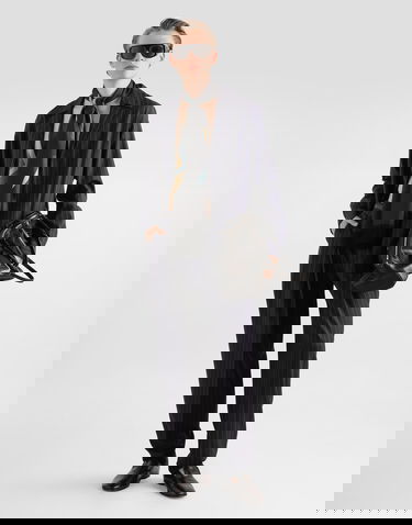 Košeľa Dolce & Gabbana Pinstripe Wool Shirt Navy | G5OD8ZFR23BS8052, 1