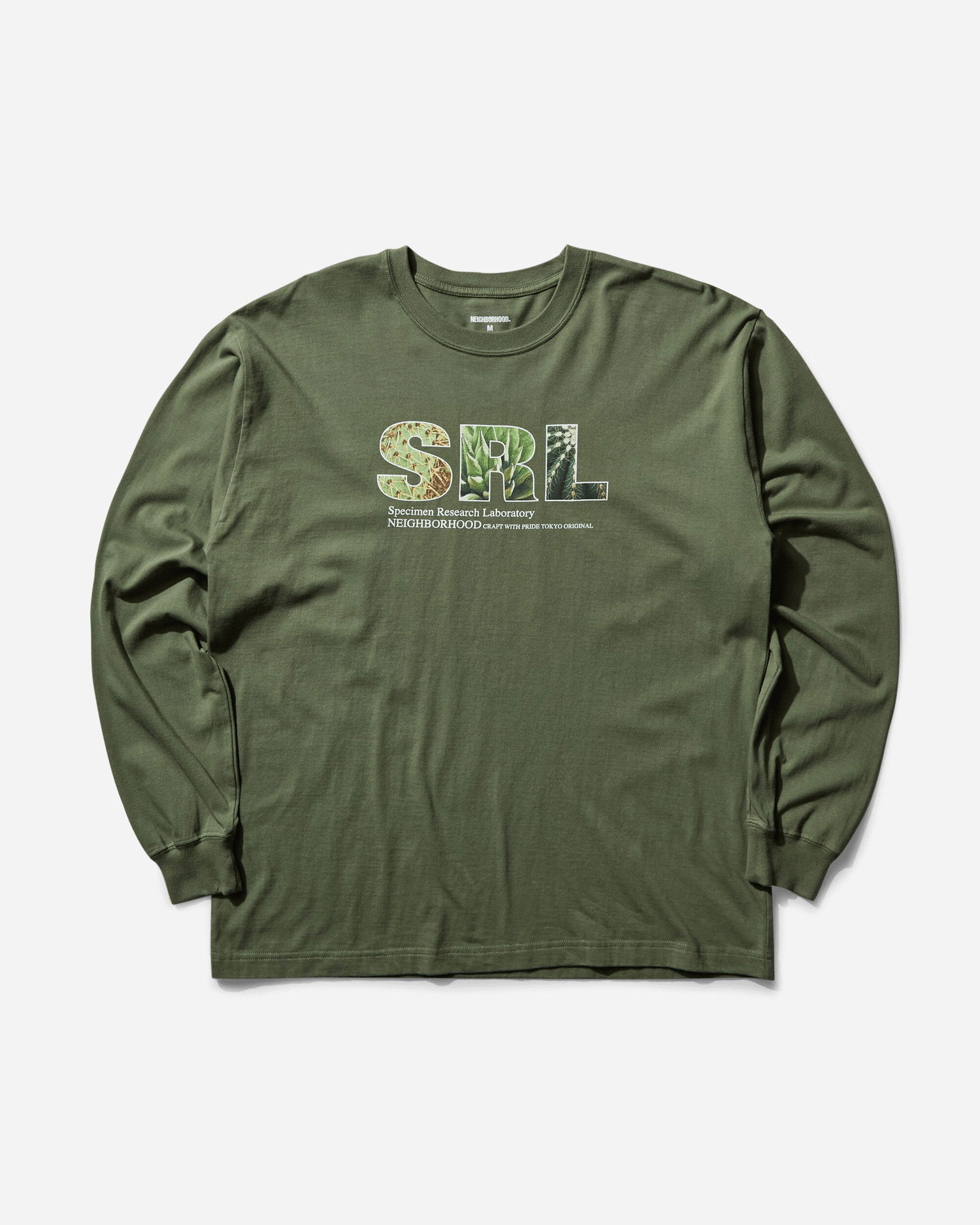 Tričko Neighborhood SRL LS-2 Olive Drab Longsleeve T-Shirt Zelené | 242PCNH-LT20 OD, 1