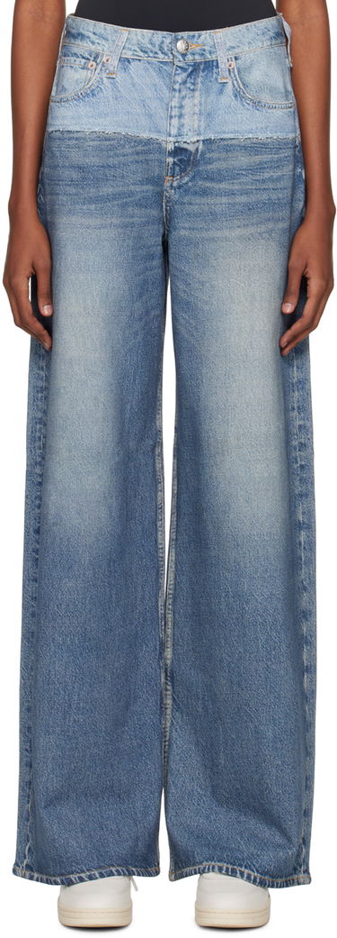 Džínsy rag & bone Sofie Wide Leg Jeans Modrá | WCW23H70018201, 0