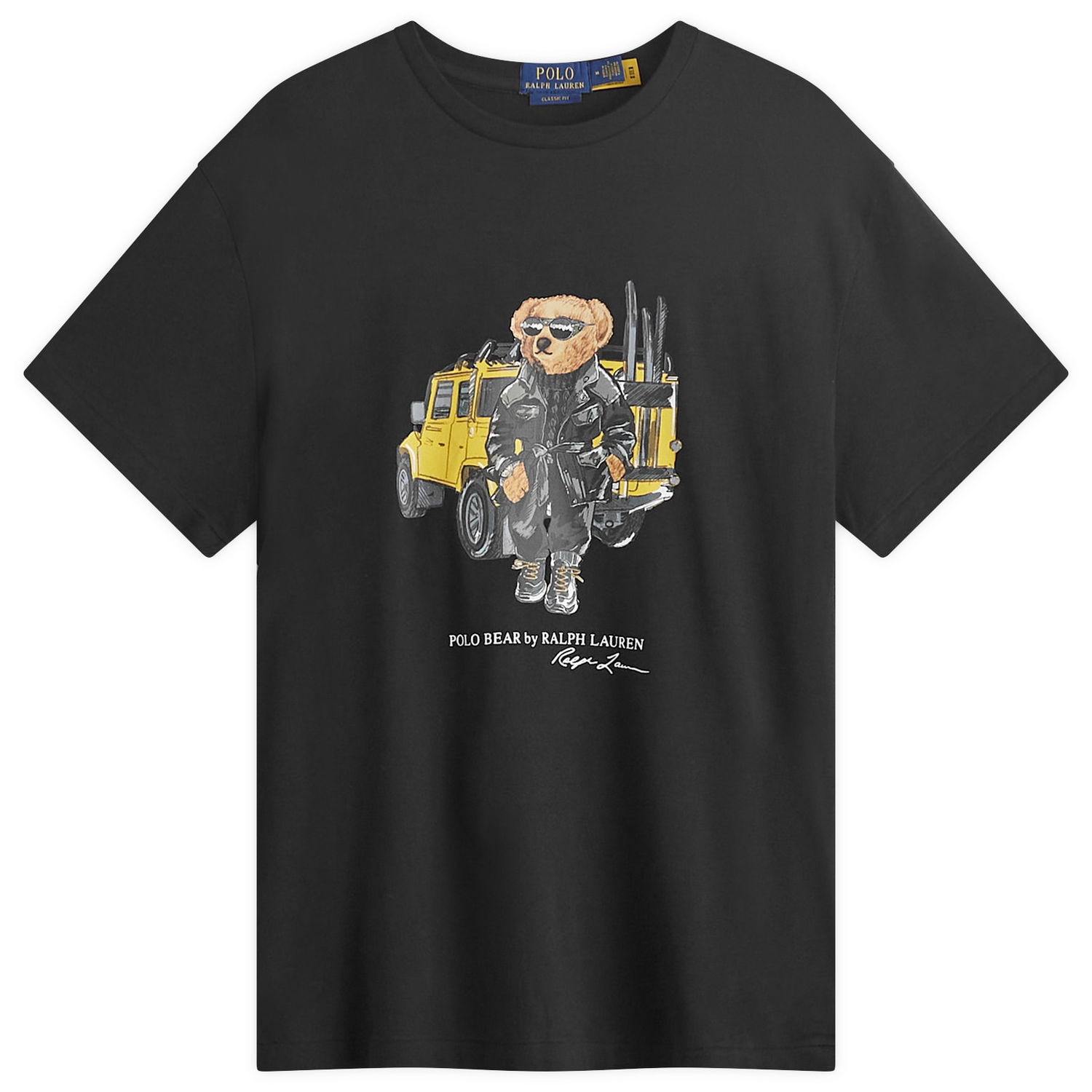 Tričko Polo by Ralph Lauren Black Defender Bear Graphic T-Shirt Čierna | 710854497043, 0