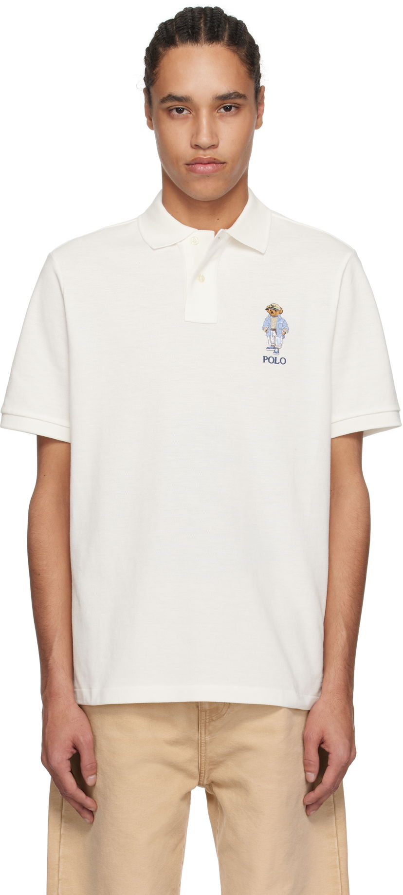 Polo tričko Polo by Ralph Lauren Ralph Lauren Artisan Short Sleeve Polo Biela | 710967444001