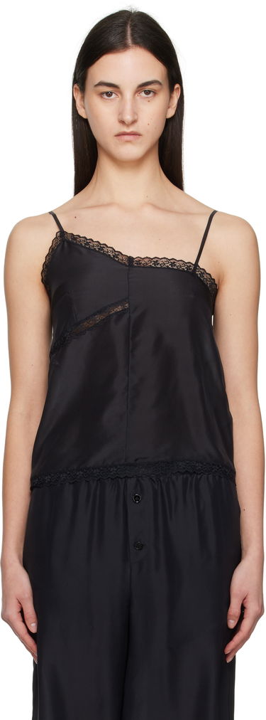 Tielko Maison Margiela MM6 Maison Margiela Twist Silk Camisole Čierna | S52NC0344 M35244, 0