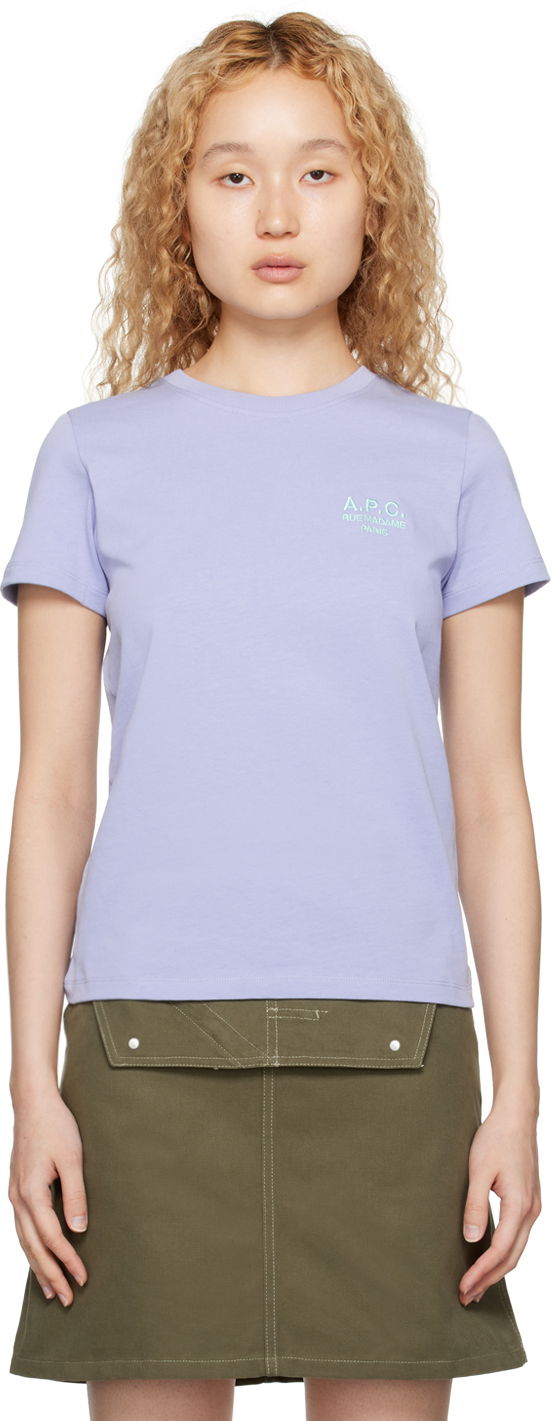 Tričko A.P.C. Purple Denise Modrá | COEZC-F26848, 0