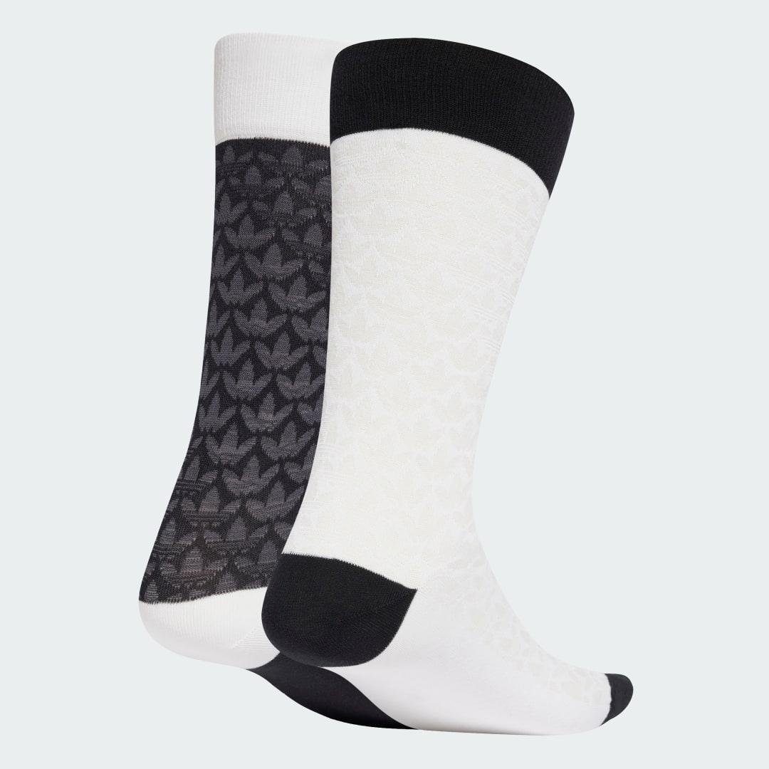 Two Pack Monogram Crew Socks