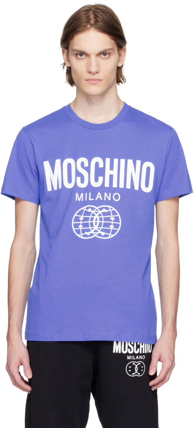 Tričko Moschino Printed T-Shirt Modrá | 0729 2041, 0