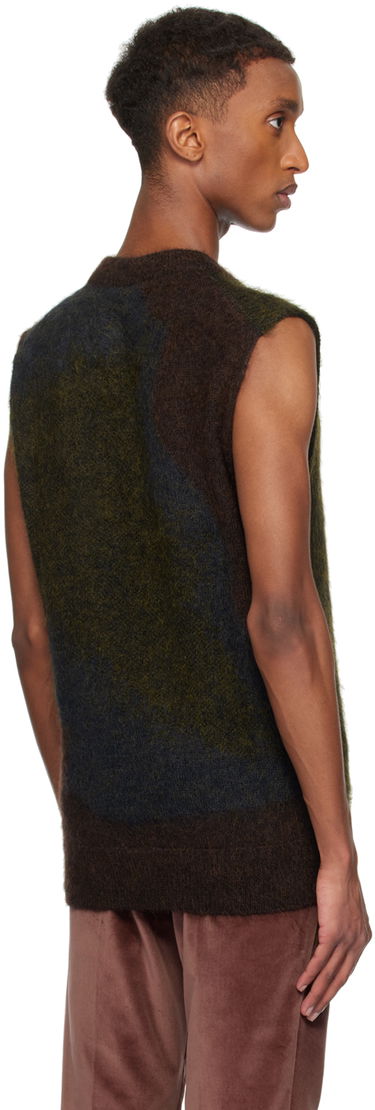 Sveter Paul Smith Paul Smith Photogram Leaves Sleeveless Sweater Hnedá | M1R-928Y-N02512-73, 2
