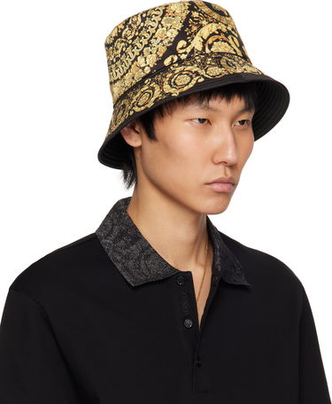 Klobúk Versace Versace Barocco Reversible Bucket Hat Čierna | 1012704_1A13095, 1