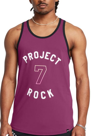 Tielko Under Armour Project Rock Mesh Tank Top Fialová | 1386888-505, 0
