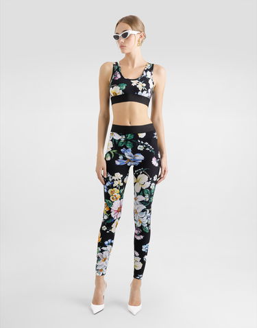 Legíny Dolce & Gabbana Dolce & Gabbana Floral-Print Jersey Activewear Leggings Rôznofarebný | FTB5TTFSG8LHN5JC, 1