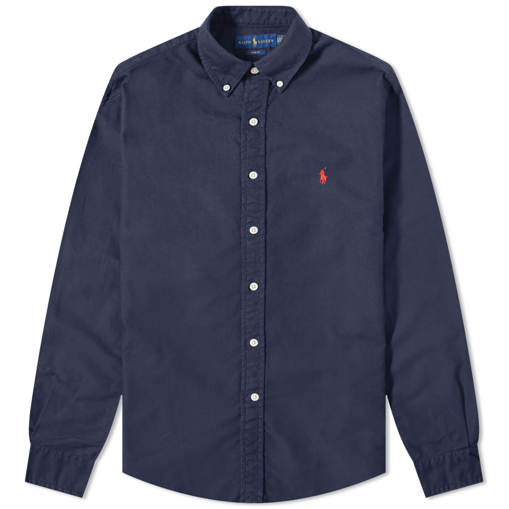 Košeľa Polo by Ralph Lauren Slim Fit Garment Navy | 710723610003, 0