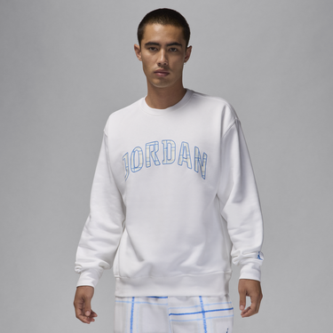 Mikina Jordan Essentials Fleece Crewneck Sweatshirt Biela | FV7460-100, 0