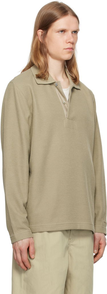 Polo tričko NORSE PROJECTS Norse Projects Ruben Double Face Long Sleeve Polo Zelené | N10-0214, 1