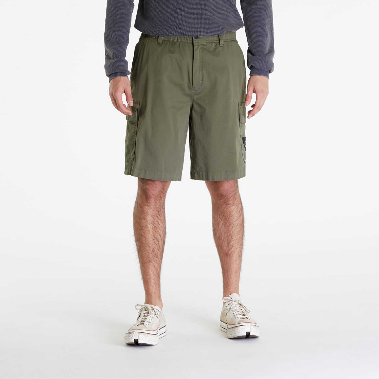 Šortky CALVIN KLEIN Cargo Shorts Dusty Olive Zelené | J30J325140 LDY, 0