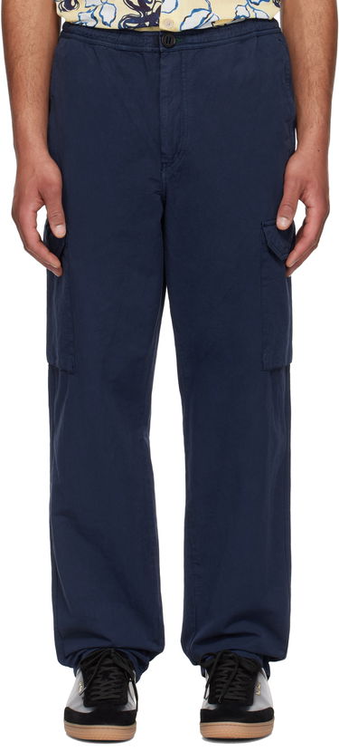 Cargo nohavice Paul Smith PS Paul Smith Cotton-Linen Cargo Pants Navy | M2R-382Z-P22336-47, 0