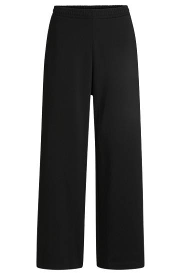 Nohavice BOSS Loose-Fit Cotton-Blend Tracksuit Bottoms Čierna | 50530447, 0