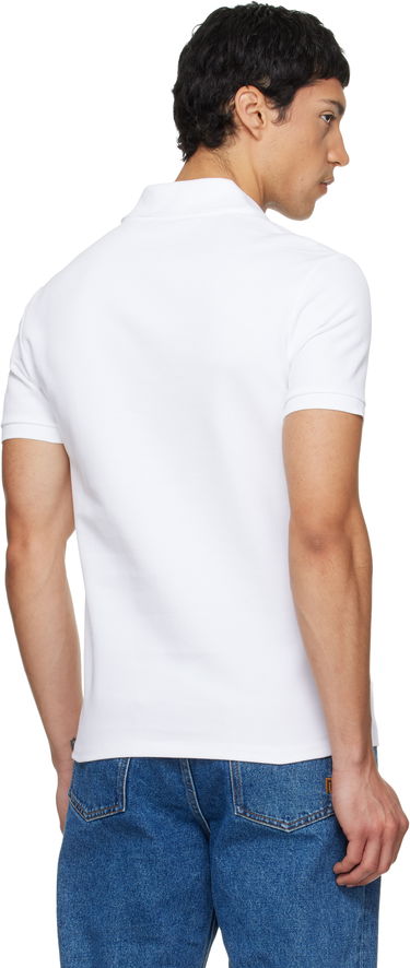 Polo tričko Balmain Embroidered Cotton Polo Biela | GH1GB085BC87, 2