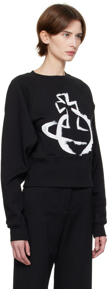 Sveter Vivienne Westwood Vivienne Westwood Stencil Orb Sweatshirt Čierna | 1I01000Y-J006O-, 1