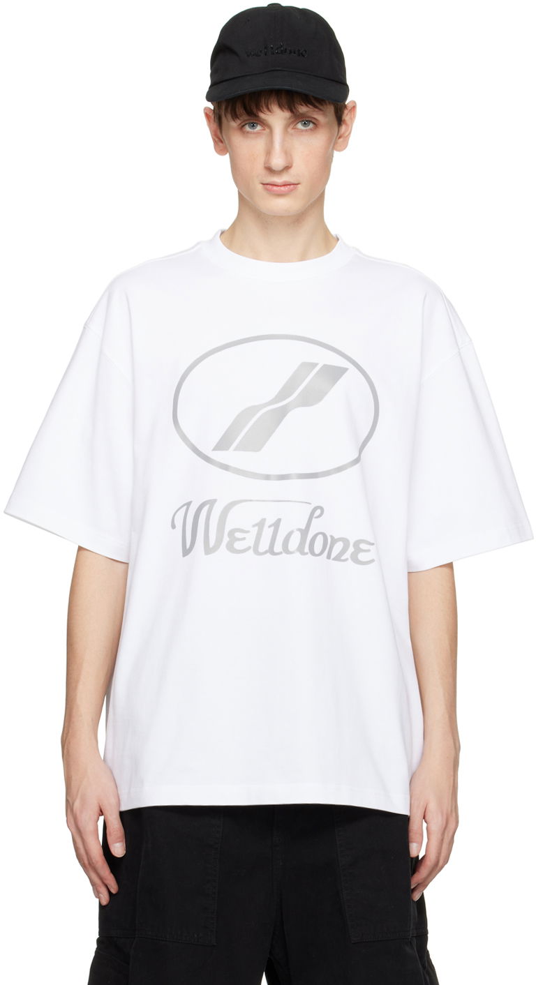 Tričko We11done Designer Logo-Print T-Shirt Biela | WD-TP5-19-930-WH, 0