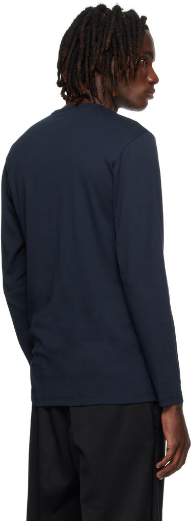 Tričká a tielka Tom Ford TOM FORD Cotton Henley Navy | T4M151040, 2