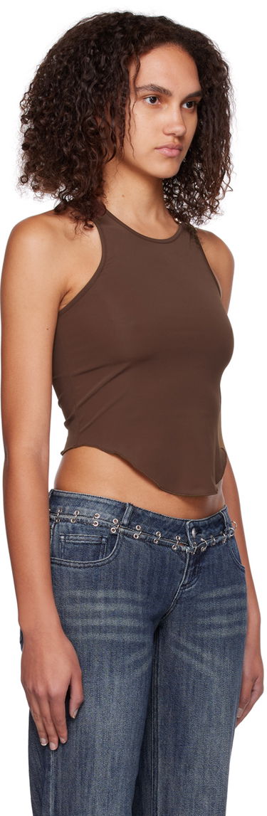 Tielko Miaou Miaou Hannah Jewett Bobbi Tank Top Hnedá | 7067TKUMB, 1