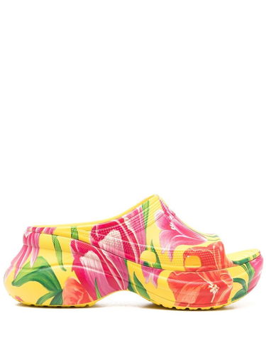 Tenisky a topánky Balenciaga Crocs x Pool Slide Sandals Tulip Print Multi W Rôznofarebný | 677389W1S8F7053, 0