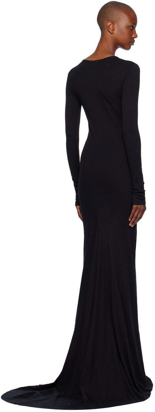 Long Sleeve X-Long Flared Maxi Dress