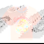 Casablanca Mushroom Emblem Printed Cropped T-Shirt