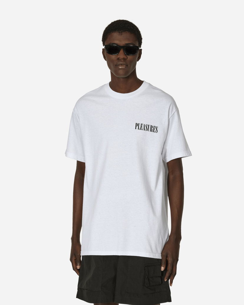 Tričko Pleasures Vertical T-Shirt White Biela | 9505038 WHITE