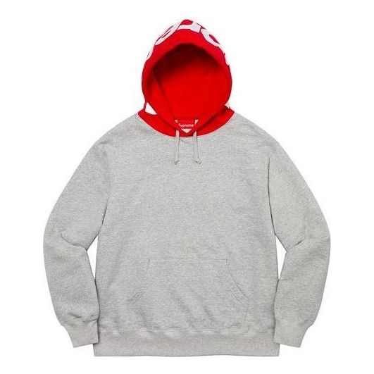 Mikina Supreme Contrast Hooded Sweatshirt Šedá | SUP-FW21-147