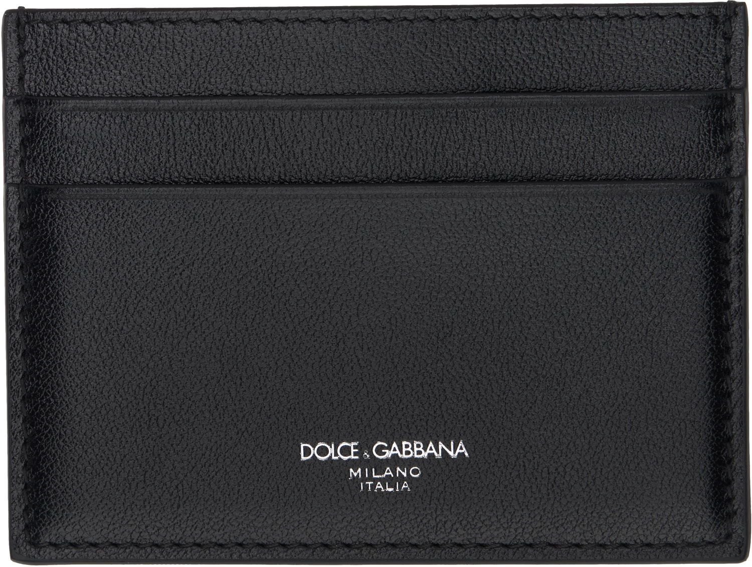 Peňaženka Dolce & Gabbana Dolce & Gabbana Calfskin Card Holder Čierna | BP0330AV956, 0