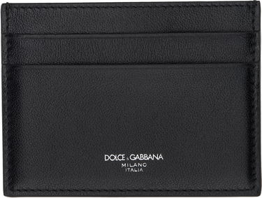 Peňaženka Dolce & Gabbana Dolce & Gabbana Calfskin Card Holder Čierna | BP0330AV956, 0
