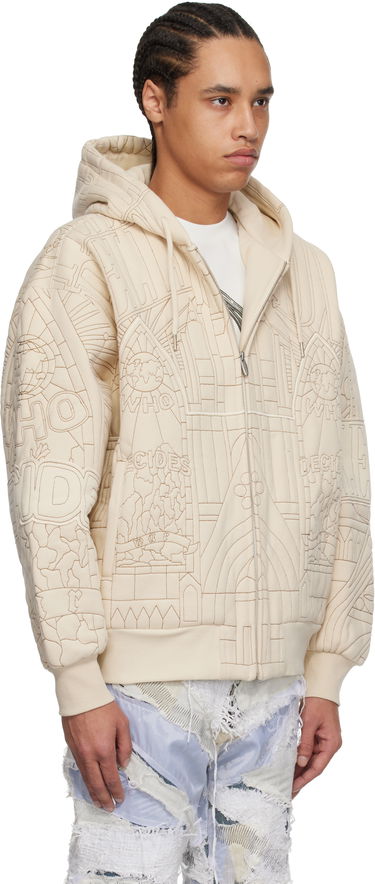 Mikina Who Decides War Who Decides War Cathedral Zip-Up Hoodie Béžová | 1110610019SS25, 1