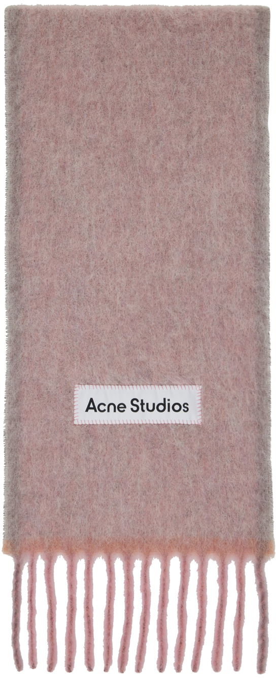 Oblečenie Acne Studios Pink Fringe Scarf Vínová | CA0290-, 0